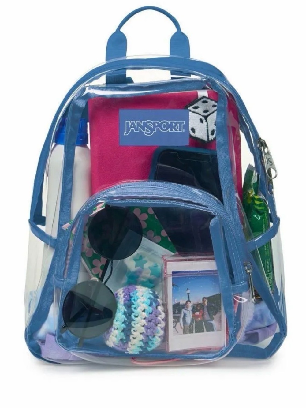 Jansport Clear Mini Backpack-Azul Blue - Picture 4 of 4